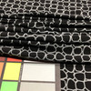 black gray circle knit fabric