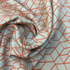Sunbrella TAN ORAANGE GEOMETRIC | Furniture Weight Fabric | 54  | 64182-0001