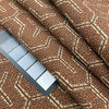 Rusted Red Geometric Upholstery Fabric | BTY | 54 Wide | Vintage Theme