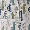 Vintage Cars and Trucks in Blue / Green | Home Decor Fabric | 54 W | By the Yard