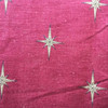 Galileo Star in Gold and Maroon | Home Decor Fabric | 54 Wide | By the Yard