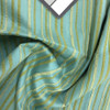 Horizontal Ribbon Stripes in Blue and Green | Upholstery Fabric | 54 Wide | BTY
