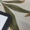Leaf Stems in Green / Tan / Beige | Upholstery / Slipcover Fabric | 54 W | BTY