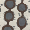 Geometric Circles | Brown / Gray / Beige | Upholstery Fabric | 54 Wide | BTY