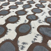 Geometric Circles | Brown / Gray / Beige | Upholstery Fabric | 54 Wide | BTY