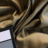 Gold Shiny Fabric | Woven Cotton Blend | Drapes Holiday Crafts Decoration