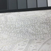 Classic Large Paisley in White and Grey | Home Decor / Drapery Fabric | 54" Wide | By the Yard