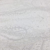 Classic Large Paisley in White and Grey | Home Decor / Drapery Fabric | 54" Wide | By the Yard