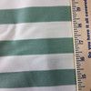 Green / White Vertical Stripes | Home Decor Fabric | Upholstery / Drapery | 54" Wide | By the Yard