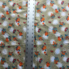 Tan Orange Floral Print Lightweight Woven Fabric | Poly Cotton | Drapery Apparel Lining Crafts