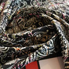 Black and White Paisley Lining Fabric | Lightweight Polyester | Apparel Purse Lining Jackets Pants Skirts Dresses