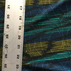 Abstract Stripes | Blue, Olive, Turquoise, Black Pattern | Jersey Knit Fabric