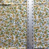 Golden Tan and Olive Green Floral  Lightweight Broadcloth Fabric / Crafting / Home Decor / Cotton Poly Blend / 54 inch wide /