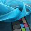 Shimmering Sky Blue Organza Fabric | Apparel / Drapery | Sheer Blouses, Drapes