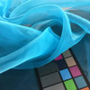 Shimmering Sky Blue Organza Fabric | Apparel / Drapery | Sheer Blouses, Drapes