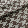 Brown and Gray Chenille Houndstooth | Upholstery Fabric | 57 Wide | By the Yard