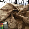 Leaf Fronds in Tan Chenille | Upholstery Fabric | 56 Wide | By the Yard | Soft