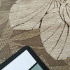 Leaf Fronds in Tan Chenille | Upholstery Fabric | 56 Wide | By the Yard | Soft