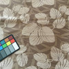 Leaf Fronds in Tan Chenille | Upholstery Fabric | 56 Wide | By the Yard | Soft