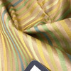 Tan with Tonal Green and Gold Stripes | Upholstery Fabric | 56 W | By the Yard
