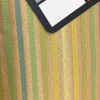 Tan with Tonal Green and Gold Stripes | Upholstery Fabric | 56 W | By the Yard