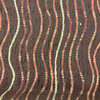 Brick Red and Tan Wavy Stripes | Upholstery Fabric | 58 Wide | By the Yard