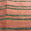 Red with Brown Raised Chenille Stripes | Upholstery Fabric | 57 W | By the Yard