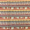 Geometric Decorative Stripes | Red / Orange / Brown | Upholstery Fabric | 60 W