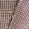 Red and White Houndstooth | Upholstery / Slipcover Fabric | 57 W | By the Yard