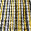 Gold, Black, and White Horizontal Stripes | Upholstery Fabric | 56 Wide | BTY