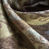 Brown Chenille with Leaf Motifs | Upholstery Fabric | 56 Wide | By the Yard