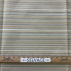 Tan and Gray Decorative Stripes | Upholstery / Slipcover Fabric | 56 Wide | BTY