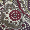 Paisley Floral Purple / Green / Red | Upholstery Fabric | 54" Wide | By the Yard