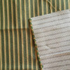 Gold and Green Stripes | Upholstery / Drapery Fabric | 54 Wide | By the Yard