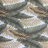 Tropical Leaves | Green and White | Knit Home Decor / Apparel Fabric | 62 Wide