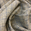 Basketweave in White, Tan, and Gray | Drapery Fabric | 58 Wide | By the Yard