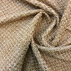 Chenille Tan Basketweave | Heavyweight Upholstery Fabric | 58 Wide | By the Yard