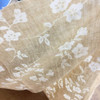 Semi Sheer Floral in Tan | Drapery / Home Decor Fabric | 56 Wide | By the Yard