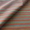 Red, Blue, and Brown Stripes | Upholstery Fabric | 56 W | By the Yard | Durable