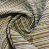Horizontal Thin Stripes in Brown, Gray, Tan | Upholstery Fabric | 59 Wide | BTY