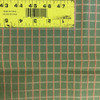 Green with Red and Yellow Grid | Upholstery / Slipcover Fabric | 57 Wide | BTY