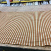 Brown and Beige Textured Stripe | Upholstery / Slipcover Fabric | 57 Wide | BTY