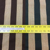 Brown and Tan Wide Vertical Stripes | Upholstery Fabric | 56 Wide | By the Yard