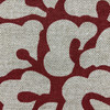 Large Scale Floral in Red and Natural Light Brown | Home Decor Fabric | 55 Wide