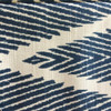 Zebra Striped Chevron in Blue and White | Upholstery / Drapery Fabric | 55 Wide
