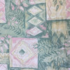 Leaf Patchwork in Green and Pink | Home Decor Fabric | 56 Wide | By the Yard