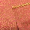Golden Leaves on Red | Upholstery / Drapery Fabric | 56 Wide | By the Yard