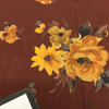 Autumn Floral Chiffon in Burgundy / Yellow | Apparel Fabric | 46 Wide | BTY