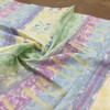 Textural Stripe by Wallquest | Blue, Yellow, Green, Purple | Home Decor Fabric