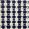 Country Check with Birdhouses in Blue and White | Home Decor Fabric | 60 W | BTY